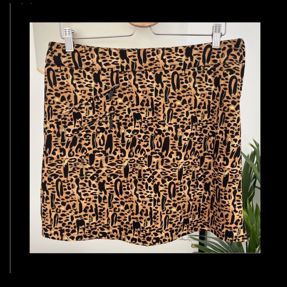 Jamie Sadock Leopard Print Golf Skirt / Skort